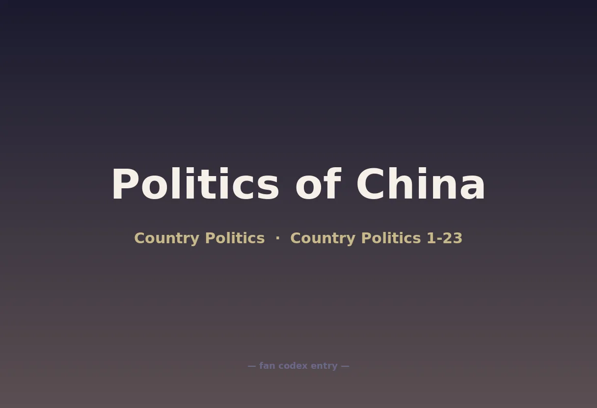 Politics of China