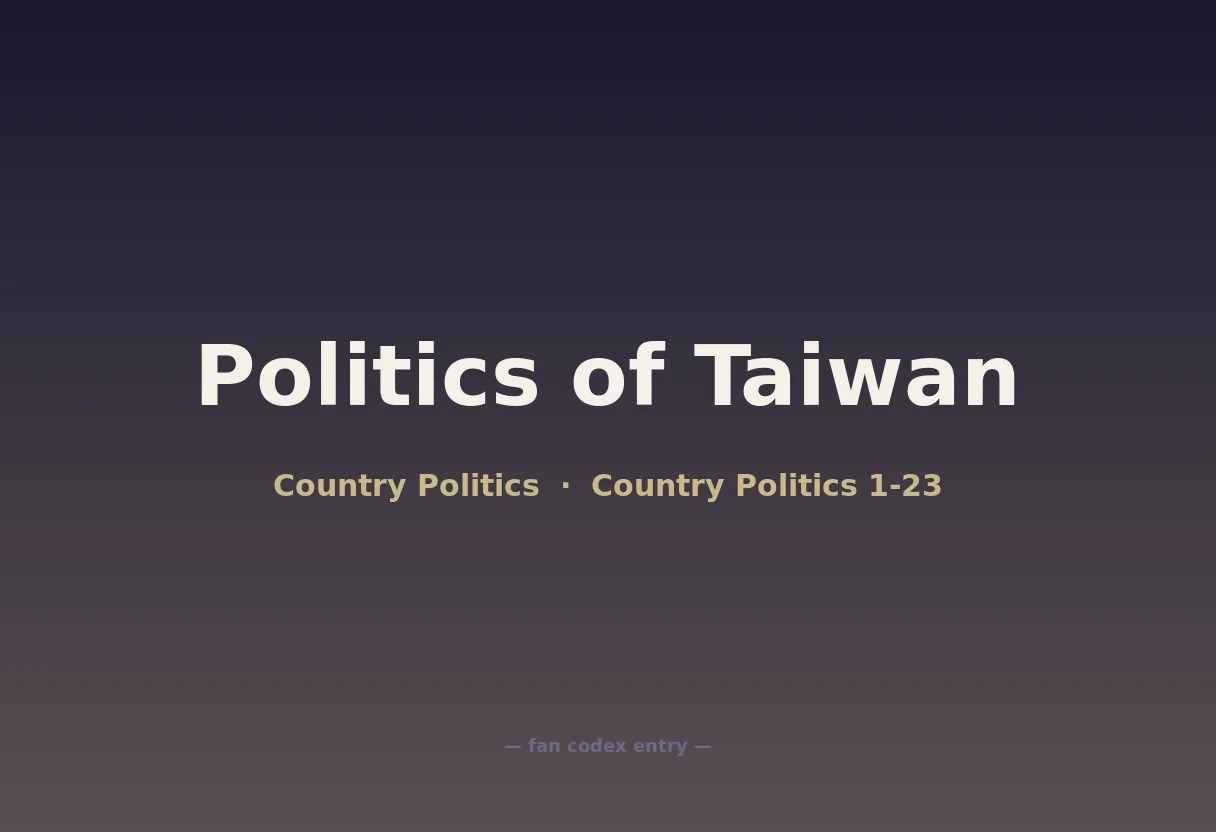 Politics of Taiwan