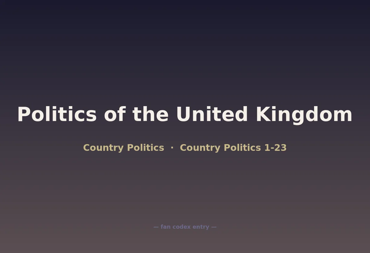 Politics of the United Kingdom