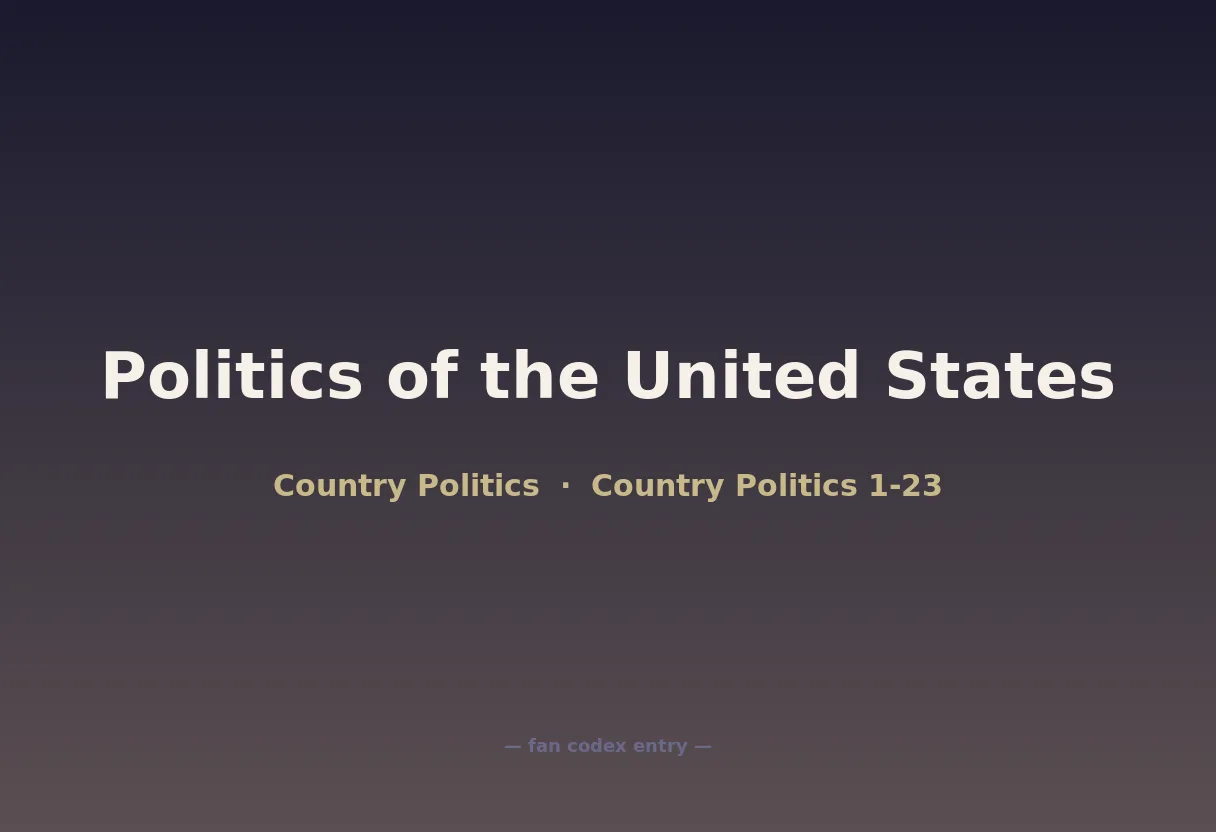Politics of the United States